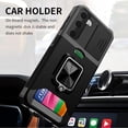 thumbnail image 3 of LAICAIW Galaxy S21 FE 5G,Design for Samsung S21FE Phone Case with Screen Protector Card Holder Stand Kickstand Heavy Duty Slim Shockproof Hybrid Rugged Drop Protective Cover for Women Men Girls 6.4, 3 of 6