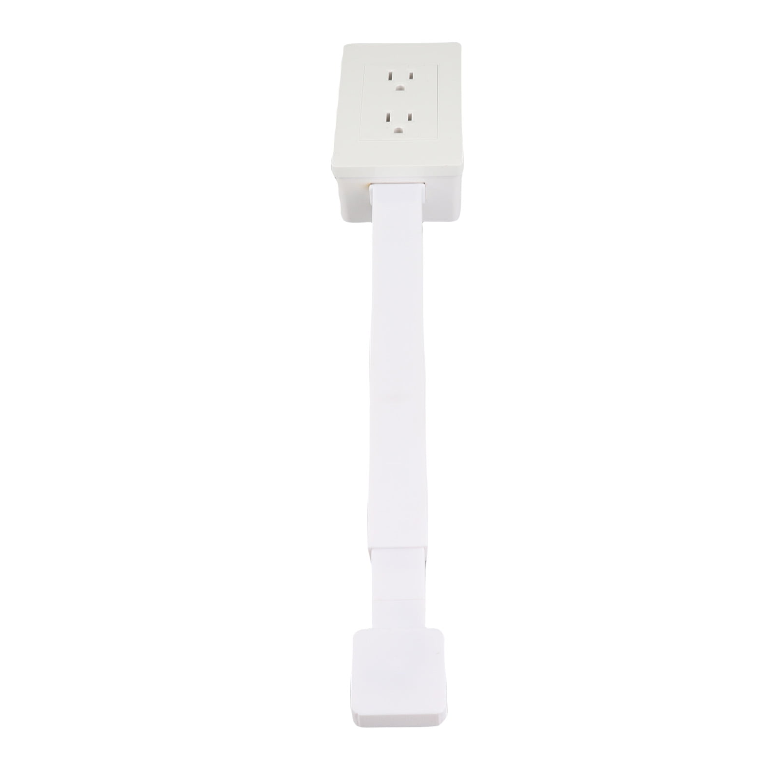 Power Socket Expander – 3 Prong Outlet Extender, Extends 22 To 34 Inches, 180° Rotating Base For Couches, Desks & Nightstands