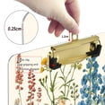 thumbnail image 6 of FORMRS Acrylic Clipboard with Low Profile Clip Standard A4 Letter Size, 12.5" x 9", Colorful Wildflowers, 6 of 8