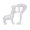 White, variant on KGJQ Abstract Resin Sculpture of Man and Dog, Hand-Painted Human Pet Bond Figurine, Head-to-Head Intimate Figurine Decoration for Office, Living Room, Bedroom, Memory Gifts for Pet Lovers