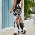 thumbnail image 2 of Pirate Cat Costume High Waisted Casual Flared Trousers Summer Home Pants Gift Street Fashion Night Club Big Size Trousers, 2 of 5