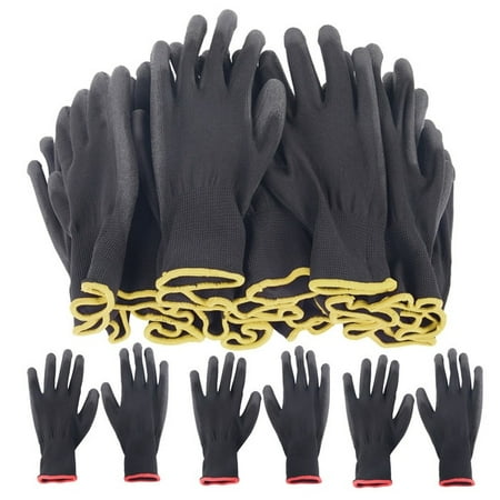 

PU Nylon Safety Coating Work Gloves Work Protective Builders Gardening S M L