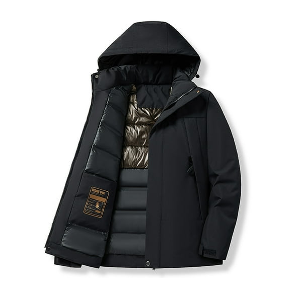 Xysaqa Women's Waterproof Ski Puffer Jacket Warm Winter Snow Down Coat Hooded Windbreaker Raincoat Jackets M-4XL (Available in plus size)