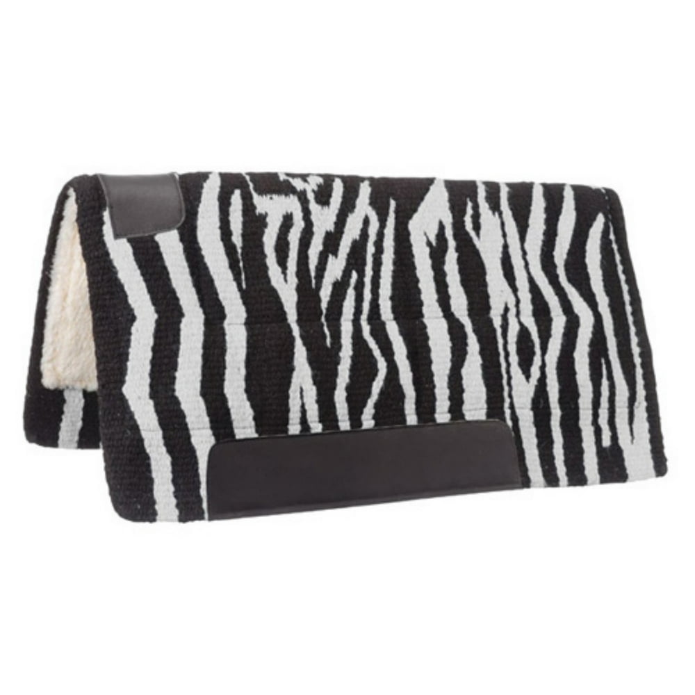 Tough1 Wool Zebra Print Saddle Pad