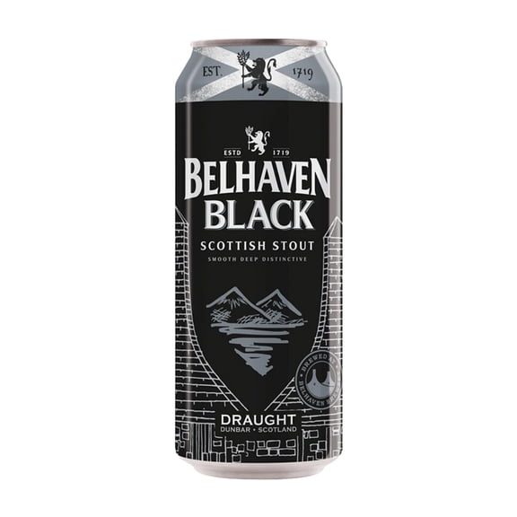 Cerveza oscura Belhaven scottish stout draught 440 ml