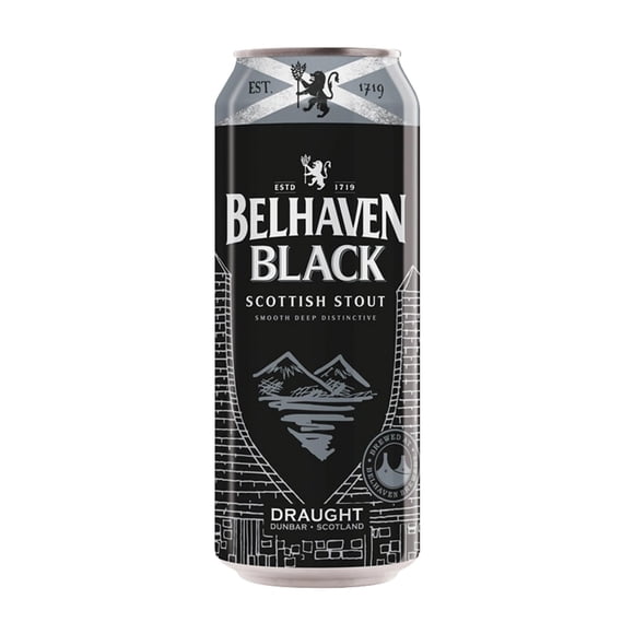 Cerveza oscura Belhaven scottish stout draught 440 ml