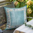 thumbnail image 6 of Throw Pillow Covers, Teal Green Coastal Decorative Throw Pillow Covers 18x18 Inch, Vintage Summer Beach Coral Shell Starfish Square Linen Pillow Cases for Couch/Living Room/Sofa, 6 of 9