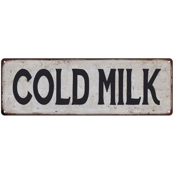 FRESH MILK Vintage Look Rustic 6x18 Metal Sign Chic Retro 106180035130
