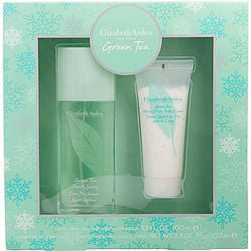 GREEN TEA TÉ VERDE Elizabeth Arden EAU DE PARFUM SPRAY 3.3 OZ Y CREMA CORPORAL GOTAS DE MIEL 3.3 OZ