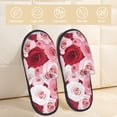 thumbnail image 2 of Balery Rose Pantuflas de Casa de Felpa Silenciosas con Diseño Estampado, Zapatillas Cómodas Antideslizantes de Algodón para Interior-Large, 2 of 8