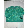 thumbnail image 2 of MSRP $22 Karen Scott Plus Size Printed Sweatshirt Green Size 1X, 2 of 3