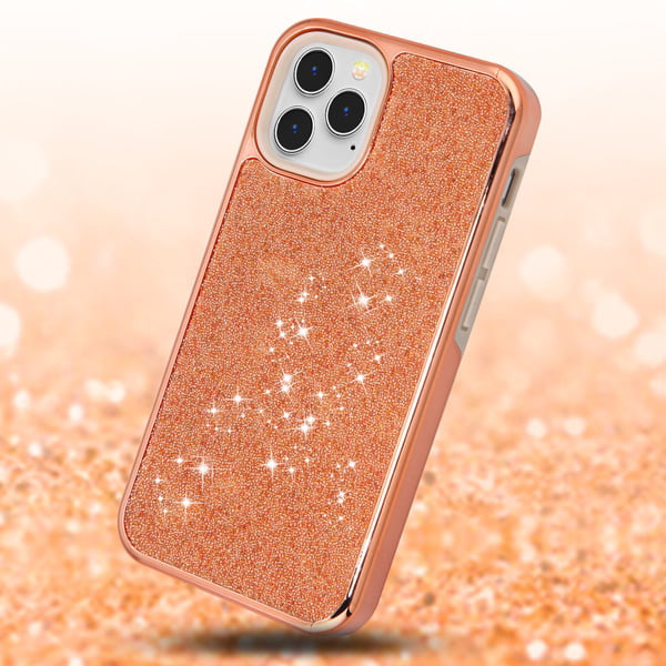 Apple Iphone 12 Pro Max 6 7 Glitter Sparkle Bling Case Hybrid Sparkling Dual Layer Rugged Tpu Rose Gold Protective Phone Cover For Iphone 12 Pro Max Walmart Com Walmart Com