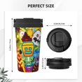 thumbnail image 4 of Saiise Geometry Dash Print Travel Coffee Mug 16oz,Insulated Coffee Mug to Go,Reusable Coffee Travel Mug with Seal Lid,Vacuum Stainless Steel Coffee Cups for Hot/Ice Coffee Tea, 4 of 8