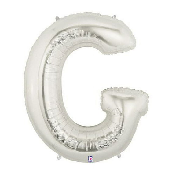 Burton & Burton 40" Letter G Shape Silver Balloon