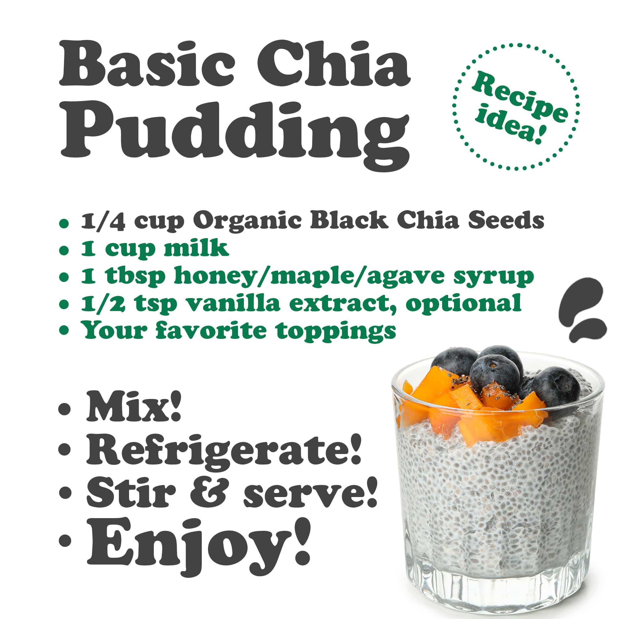 Organic Black Chia Seeds, 2.5 Pounds — Non-GMO, Sproutable, Kosher, Raw, Vegan — by Food to Live