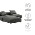 thumbnail image 3 of 3 pcs Modular Sofa Sectional, Dark Gray, Fabric, Living Room Lounge Cafe Lobby Hospitality Restaurant, Modern Contemporary, HB37434, 3 of 14