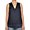 New Navy, variant on Michael Kors Women's Split Neck Sleeveless Tunic Top (Small, Black)
