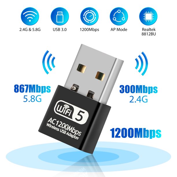 Tsv Ac10 Usb Wifi Adapter 2 4g 5 8g Dual Band Wireless Network Adapter For Pc Desktop Mu Mimo Wifi Dongle Usb 3 0 Supports Windows 10 8 7 Xp Vista Mac Os X Walmart Com Walmart Com