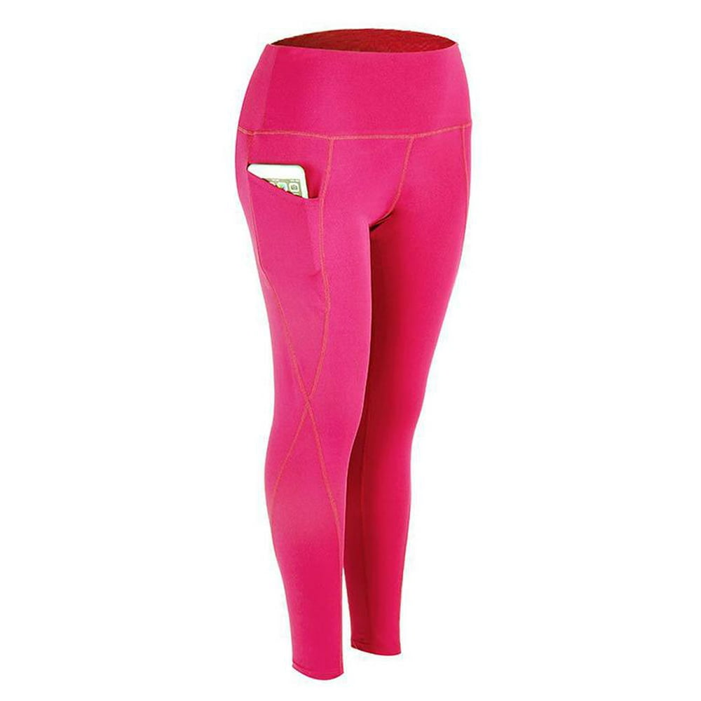 EVERBESTSALESLLC - Women's Athletic Sports Pants with Pocket Yoga Gym Running Jogger Long Tights