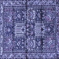 thumbnail image 1 of Ahgly Company Indoor Square Persian Blue Traditional Area Rugs, 3' Square, 1 of 4