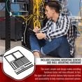 thumbnail image 5 of Vivlly Rack De 10U De Marco Abierto Para Servidores De Red Equipos De Audio Y Video Estantes Ventilados De 1U Para Trabajo Pesado Hardware Montado En La Pared O Soporte De Piso, 5 of 5