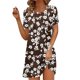 thumbnail image 5 of Vestido de Verano para las Mujeres Gradiente Impreso Cuello en V Manga Corta de la Longitud Del Tobillo Vestido, Vestido Corto de Verano, 5 of 5