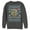 Charcoal Heather, variant on Men's SpongeBob SquarePants Ugly Christmas Ready Santa Sweatshirt Charcoal Heather Medium