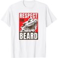 thumbnail image 1 of Respect The Bearded Dragon - Camiseta para hombre, diseño de dragón barbudo, 1 of 2
