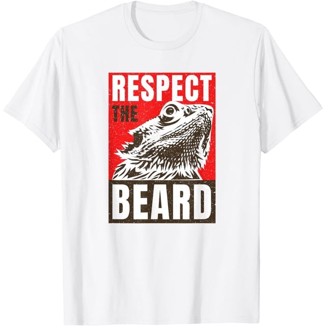 Respect The Bearded Dragon - Camiseta para hombre, diseño de dragón barbudo