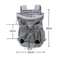 thumbnail image 2 of Large Bearing Capacity(within 10kg) Pet Carrier Bag,Adjustable Comfortable Pet backpack (Blue), 2 of 5
