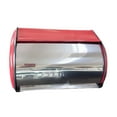 thumbnail image 4 of DOLITY Bread Bin with Roll Lid Multipurpose Rustic Bread Box for Bakery Pantry Home Pink, 4 of 9