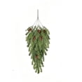 thumbnail image 2 of ALORINA Christmas Pine Teardrop Swag with Pinecones, 29.13 Inch Hanging Greenery for Wall Door and Winter Home Decor, 2 of 7