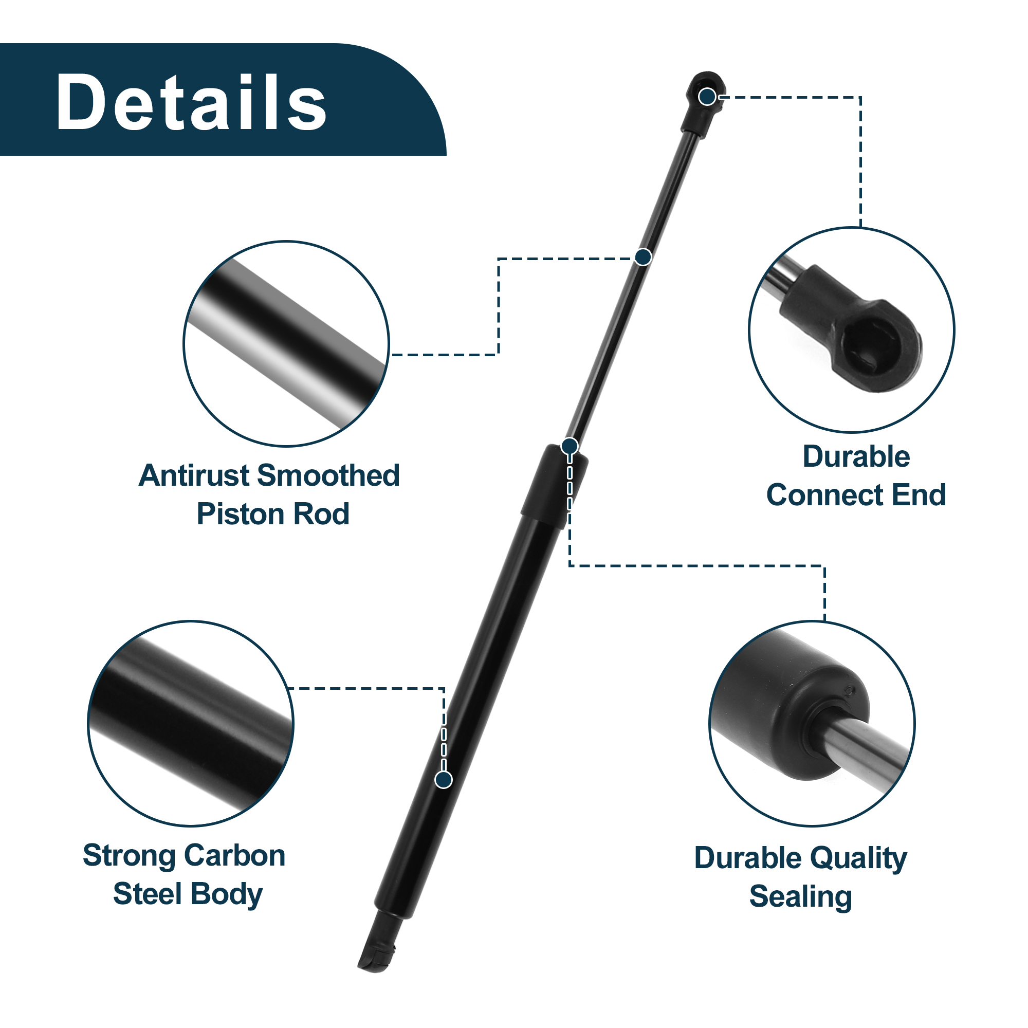 Unique Bargains 2Pcs Lift Supports for Chrysler Crossfire 2004-2008 Coupe Rear Hatch