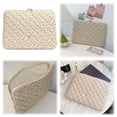 thumbnail image 5 of JINZJ Floral Laptop Sleeve Quilted Laptop Case For 15 Inch Laptop Tablet (yellow), 5 of 7