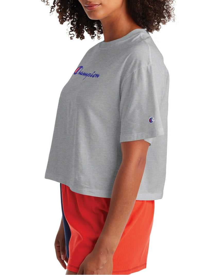 Champion Women's Cropped T-Shirt - Walmart.com Champion Women's Cropped T-Shirt - Walmart.com