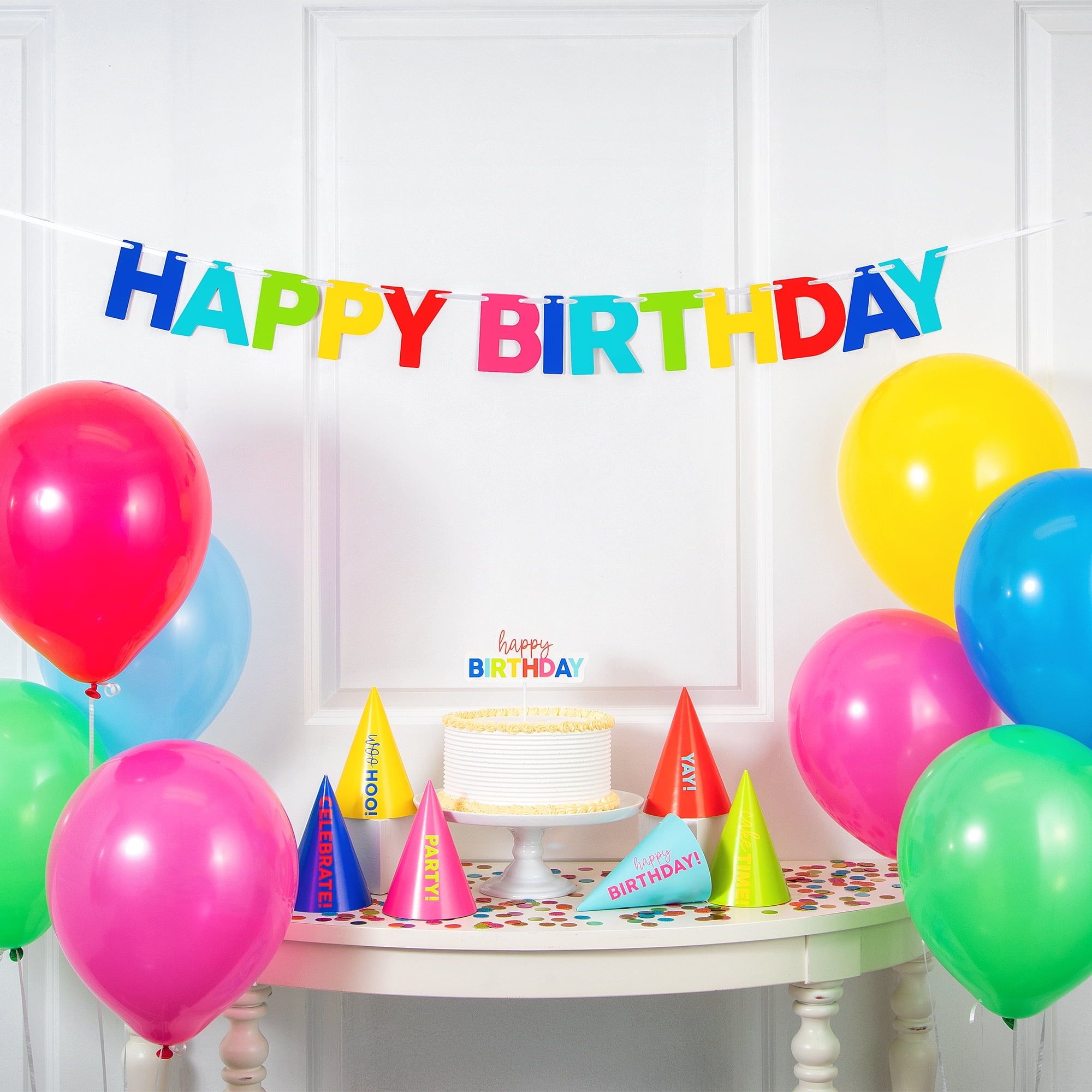 Way to Celebrate! Birthday Party Supplies Kit, 17 Ct, Multicolor for Children and Adults
