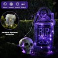 thumbnail image 3 of Paquete de 2 luces de hadas de Halloween con pilas, 100 luces LED moradas de Halloween de 33 pies con control remoto, 8 modos de luces de cadena centelleantes, 3 of 5