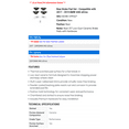 thumbnail image 2 of Rear Brake Pad Set - Compatible with 2017 - 2019 BMW 440i xDrive 2018, 2 of 2