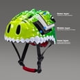 thumbnail image 1 of Casco de bicicleta de dinosaurio para niños casco de bicicleta de equilibrio con orificios de ventilación accesorios para bicicletas, 1 of 9