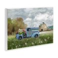 thumbnail image 3 of Stupell Industries Vintage Blue Truck Flower Bouquet Cloudy Sky Farmhouse Farmhouse Painting Unframed Art Print Wall Art, 19 x 13, Design by Nan, 3 of 5