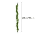 thumbnail image 3 of Gmogad 106in Extra Long Artificial Christmas Garland - Realistic Fork Norfolk Pine Branches for Fireplace Mantle, Stairs, Wall Decor - Bendable PVC, Indoor/Outdoor Holiday Home Decoration, 3 of 9