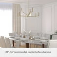 thumbnail image 6 of Hunter - Sunjai 9-light Alturas Gold, Extra Large Chandelier, Dimmable, Formal Style, Candle Shaped, for Bedrooms, Dining, Living Rooms - 19521, 6 of 8