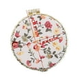 thumbnail image 3 of Kaonry Makeup Mirror D， 2.75'' Portable Makeup Floral Satin Pocket Retro Vintage Compact Folding Small Mini for Women Girls Beauty Accessories Round, 3 of 4