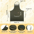 thumbnail image 2 of AOWOO 2 Pack Kitchen Bib Apron, Adjustable Waterdrop Resistant Apron with 3 Pockets, Kitchen Cooking Chef Apron for Women Men, Unisex Black Apron for Kitchen Cooking Baking Crafting BBQ Drawing, 2 of 7