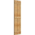 thumbnail image 2 of 21 1/2"W X 75"H Timbercraft Four 5 3/8" Boards Joined Board-N-Batten Shutters, Rough Sawn Western Red Cedar (Per Pair), 2 of 13