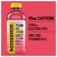 thumbnail image 3 of BODYARMOR Flash IV Zero Sugar Caffeine Watermelon Punch Electrolyte Beverage Bottle, 20 fl oz, 3 of 12