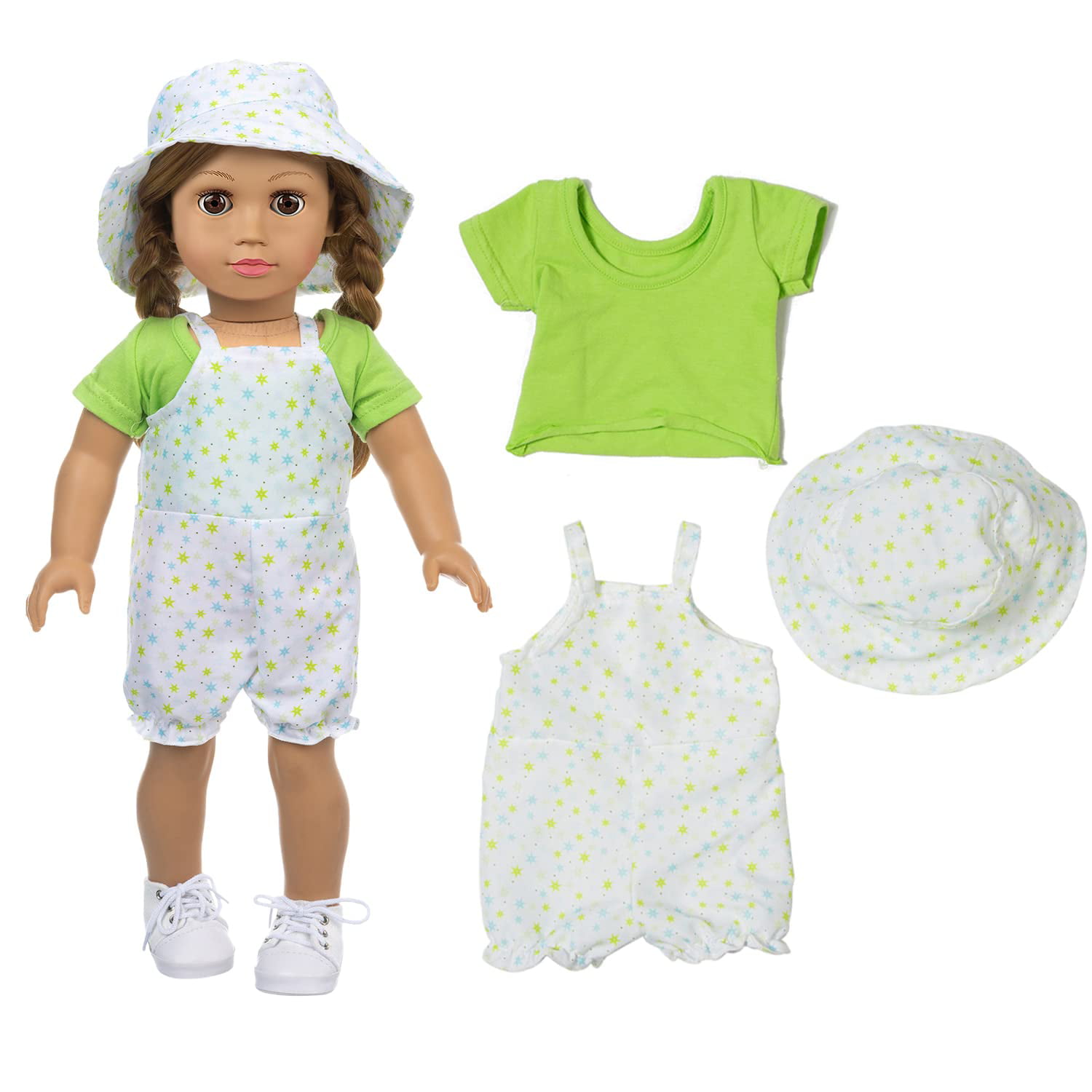 XFEYUE 18 Inch Doll Clothes and Accessories 5 Sets Doll Clothes