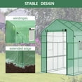 thumbnail image 1 of Serre Portative à Entrée Piétonne pour Jardinage Extérieur et Intérieur – Housse PE Robuste – Pépinière à 8 Tablettes – Cadre Résistant aux Intempéries – Installation Facile – Couleur Verte, 1 of 6