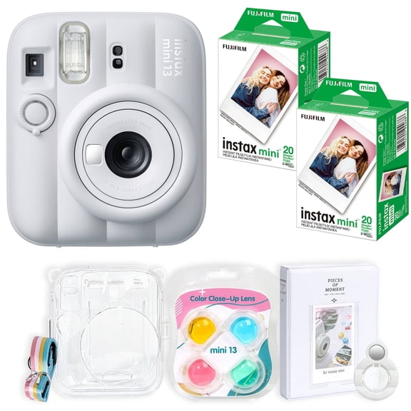 Fujifilm Instax Mini 13 Instant Film Camera White with Film and Acc