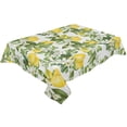 thumbnail image 3 of Summer Lemon Leaves Flowers Wedding Party Table Cloth Waterproof Oilproof Dining Table Cover Kitchen Home Decor Tablecloth, 3 of 7